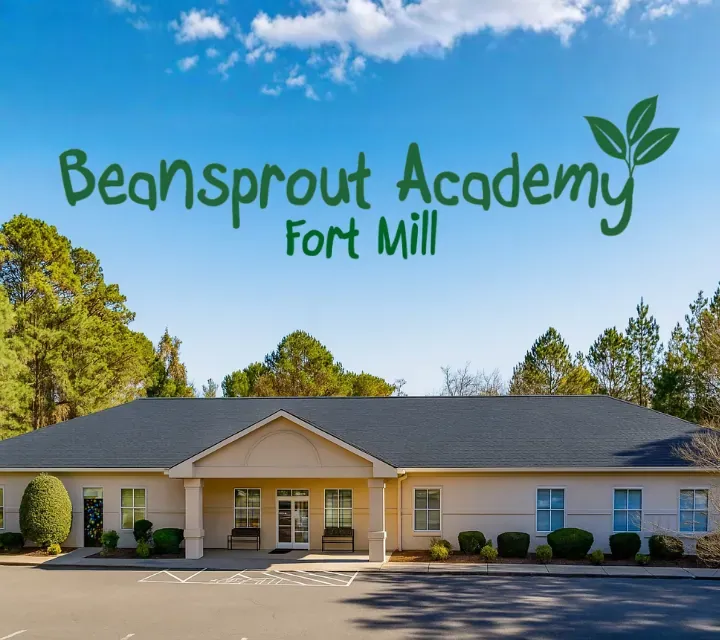 Beansprout Academy of Fort Mill school building and sign